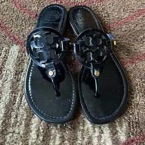 Tory Burch Black Slides